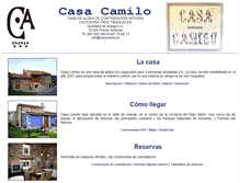 Tablet Screenshot of casacamilo.es